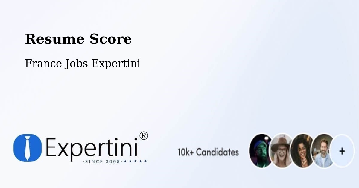 Resume Score & Job Description Match Tool – Corenc - France Jobs Expertini